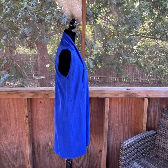 Joseph A. Women's Blue Sleeveless Longline Open Cardigan Sweater Size S. NEW - Picture 2 of 7